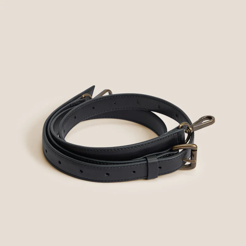 Adjustable Crossbody Strap - Leather Black - Image 2