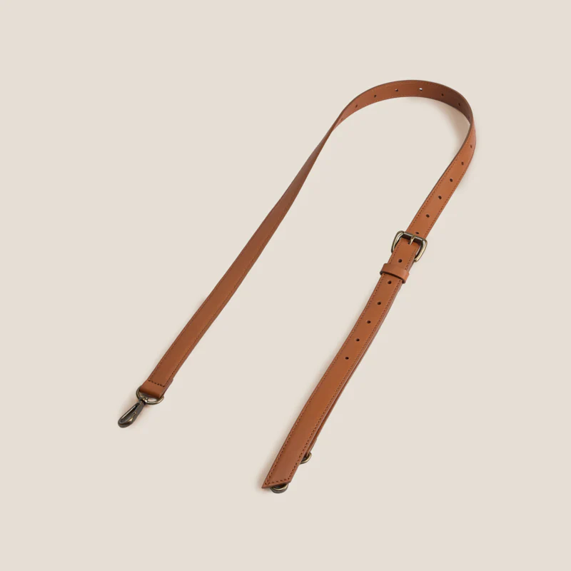 Adjustable Crossbody Strap - Leather Cognac