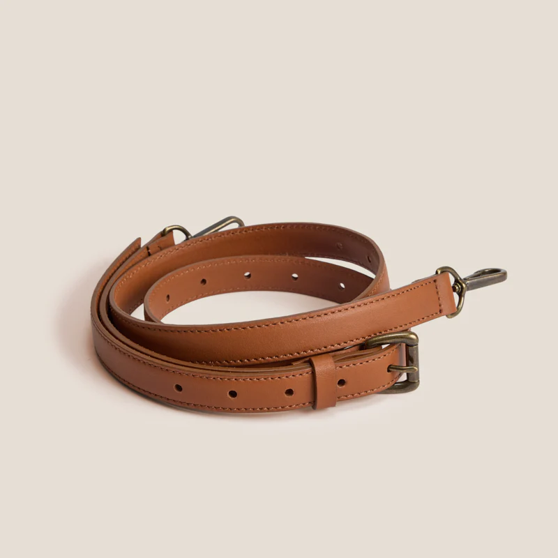 Adjustable Crossbody Strap - Leather Cognac - Image 2