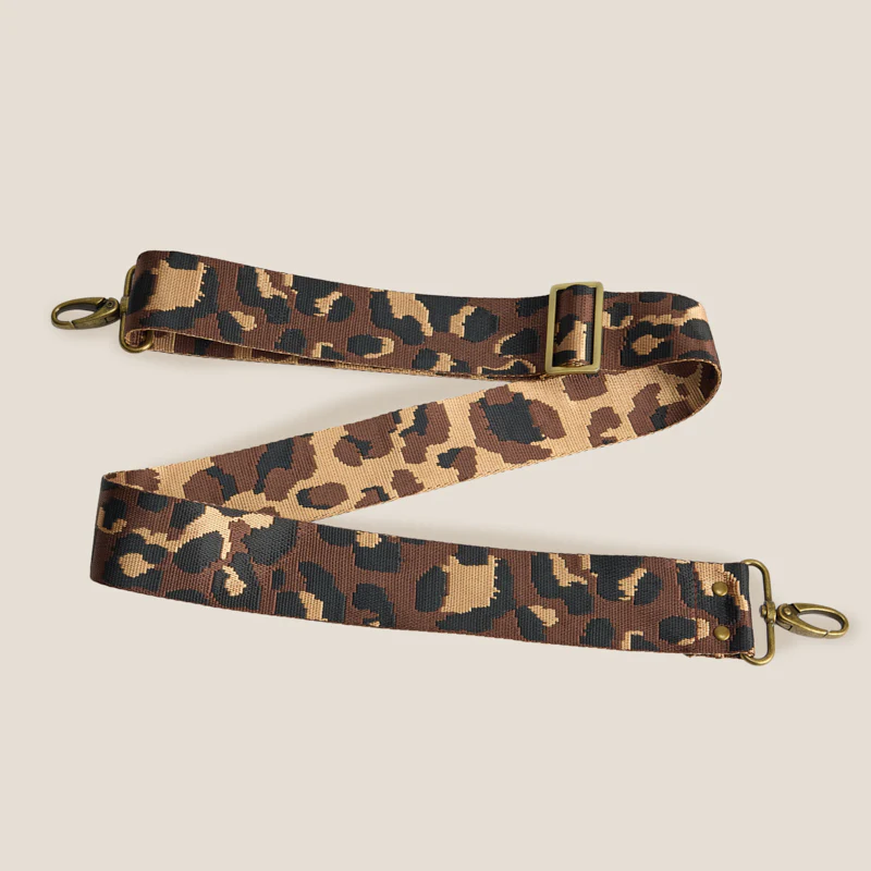 Adjustable Crossbody Strap - Leopard Chocolate - Image 3