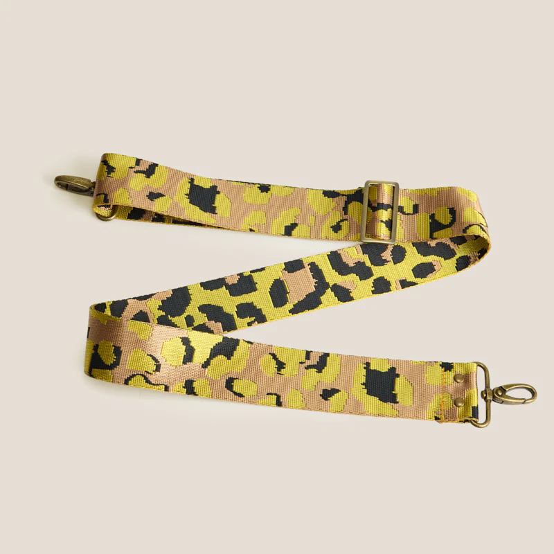 Adjustable Crossbody Strap - Leopard Golden - Image 3