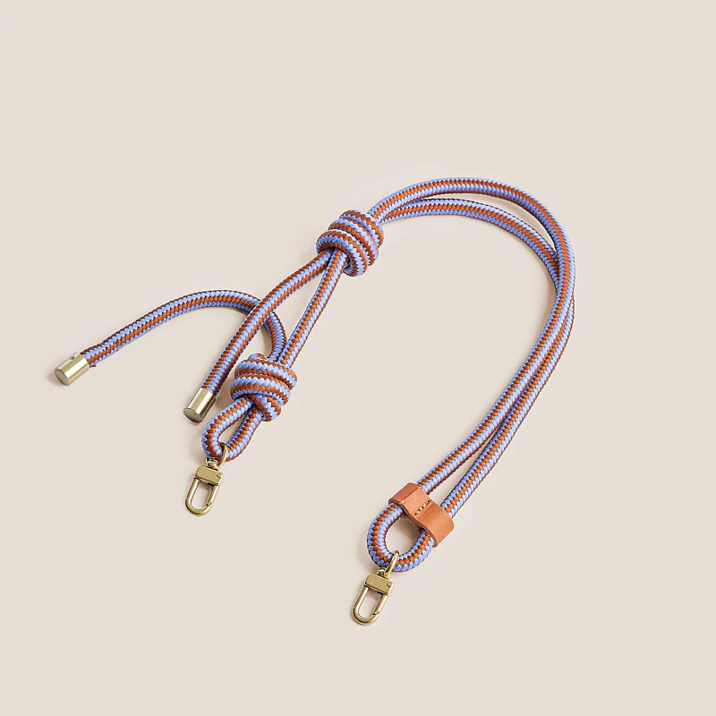 Adjustable Thick Paracord Strap - Caramel & Blue