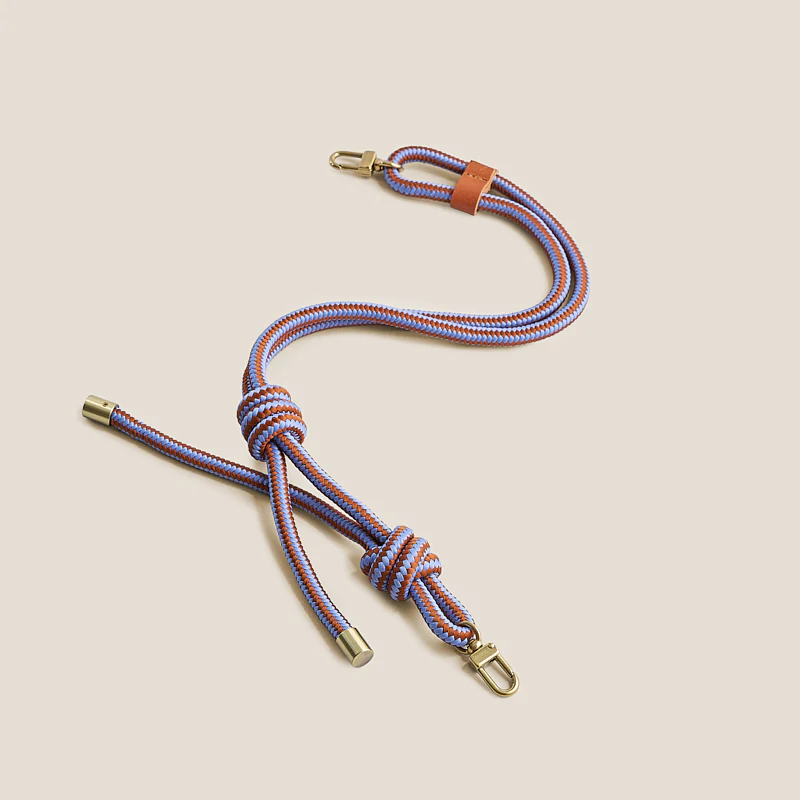 Adjustable Thick Paracord Strap - Caramel & Blue - Image 3