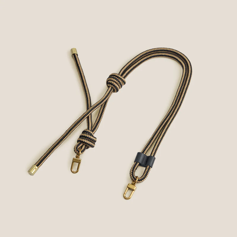 Adjustable Thick Paracord Strap - Khaki & Black