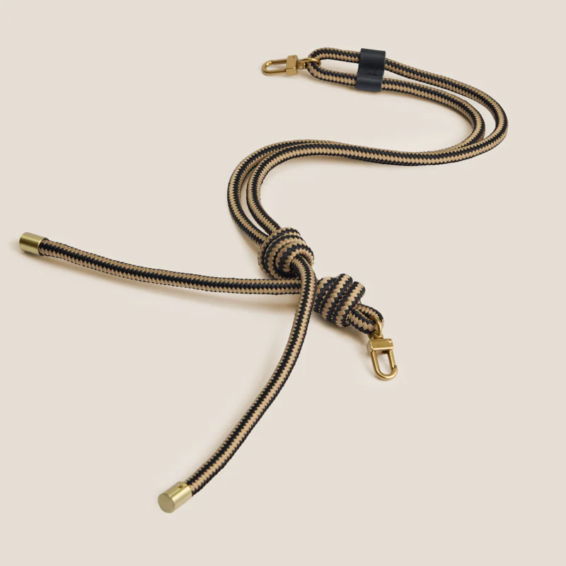 Adjustable Thick Paracord Strap - Khaki & Black - Image 2