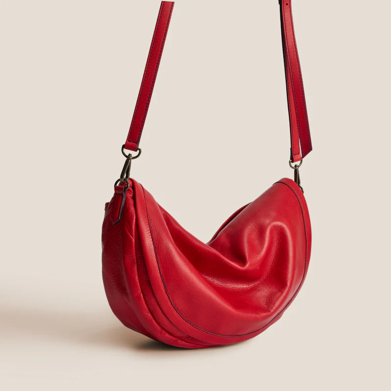 Arc Saddle Bag - Heritage "Broken-In" Leather Red - Image 3