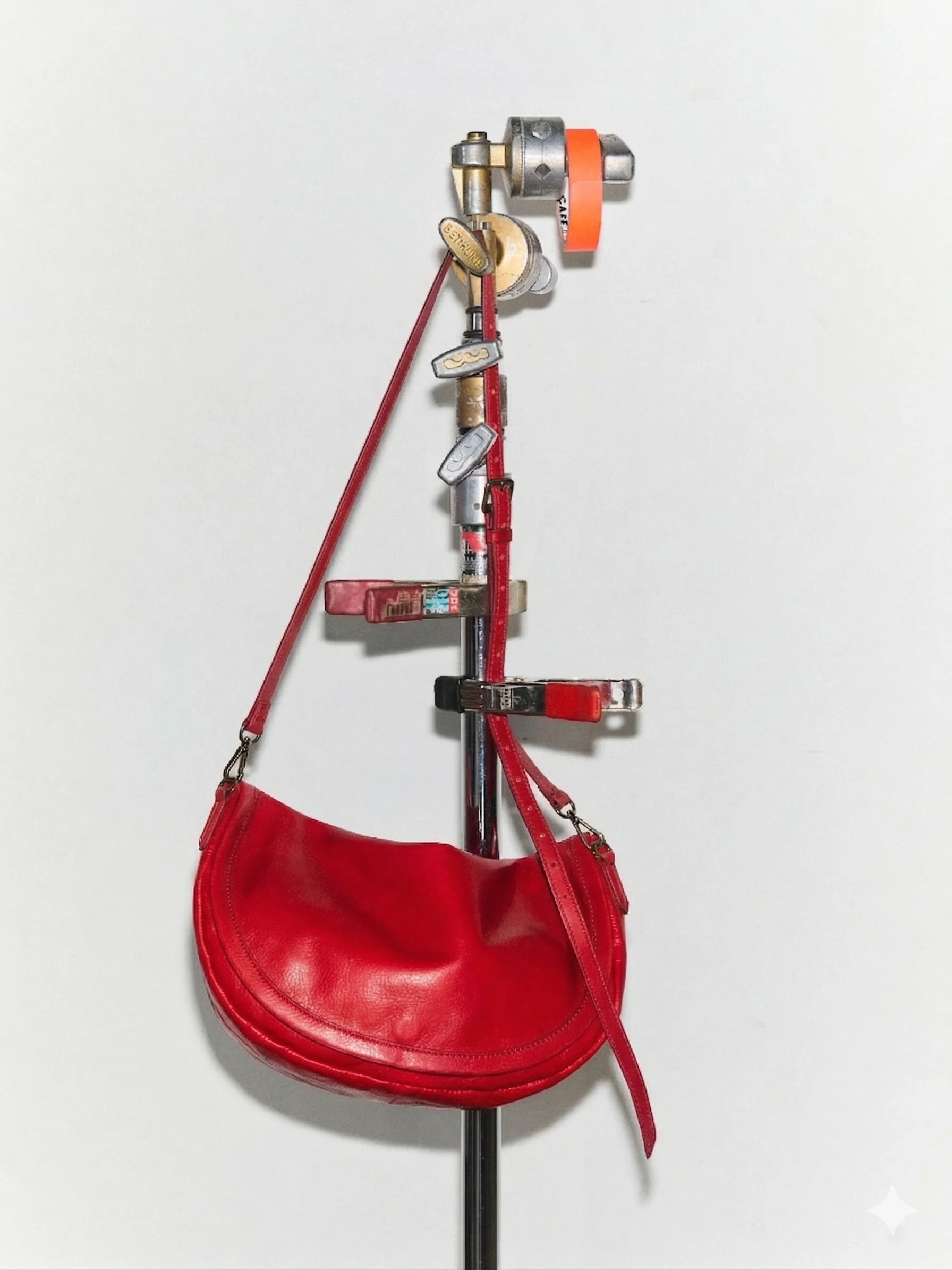 Arc Saddle Bag - Heritage "Broken-In" Leather Red - Image 5