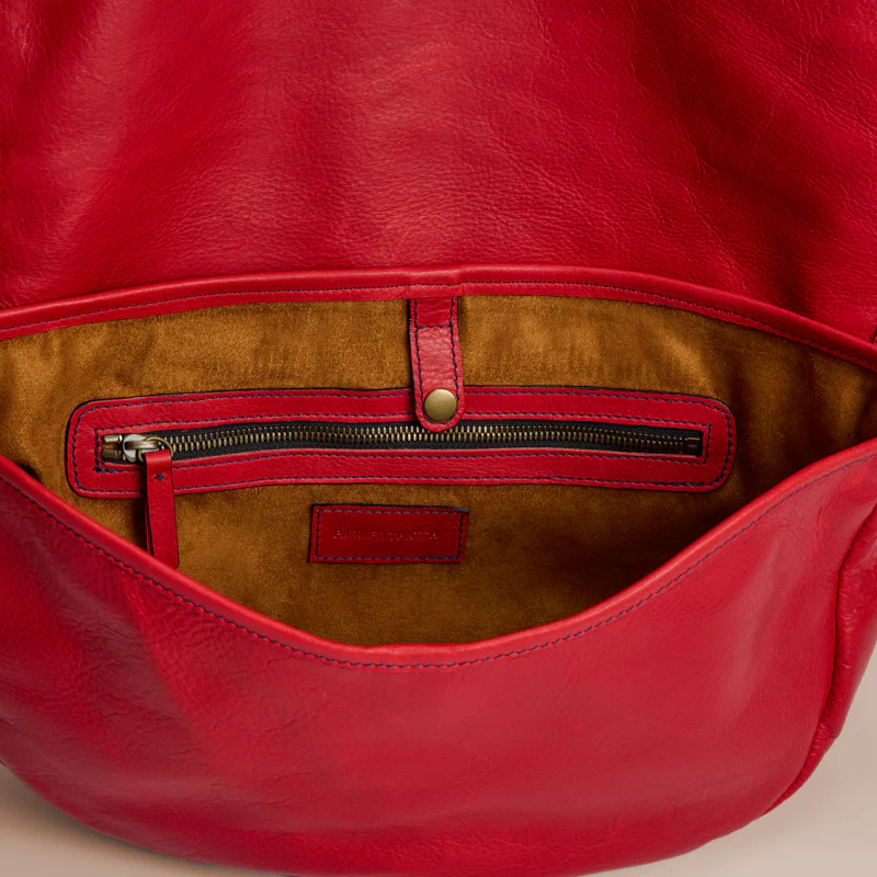 Arc Saddle Bag - Heritage "Broken-In" Leather Red - Image 8