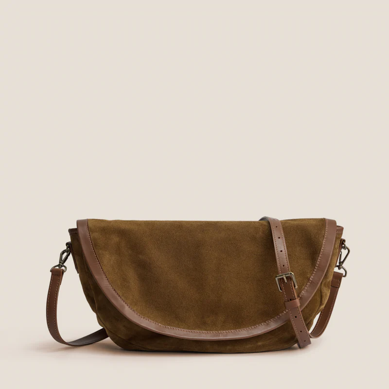 Arc Saddle Bag - Suede Desert Sand