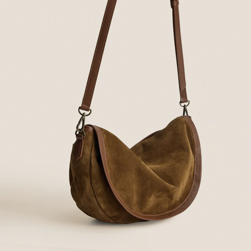 Arc Saddle Bag - Suede Desert Sand - Image 8