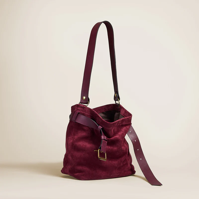 Belted Jane - Suede Bordeaux - Image 2
