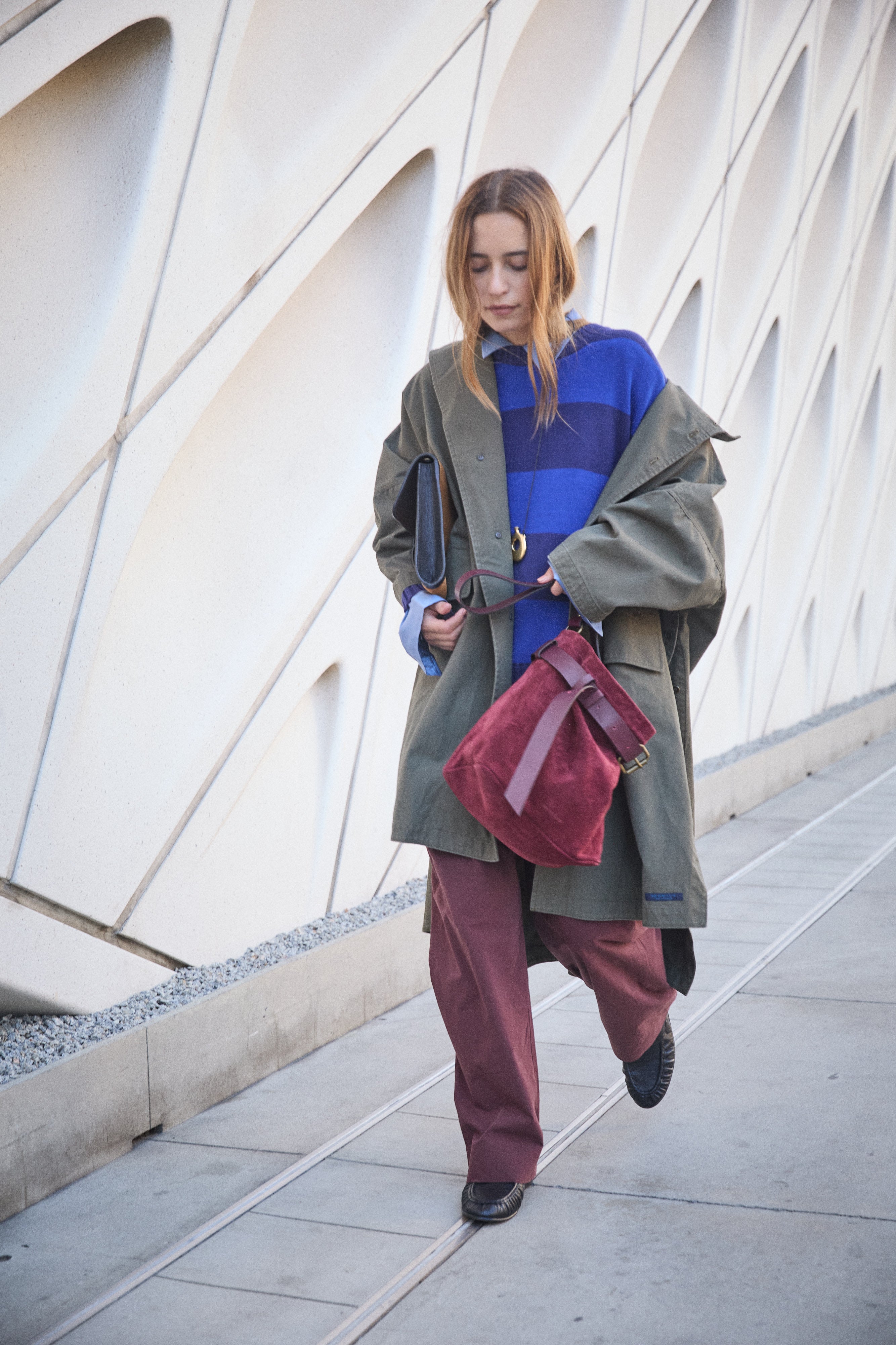 Belted Jane - Suede Bordeaux - Image 5