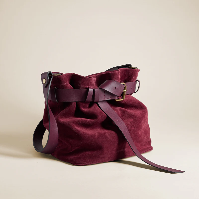 Belted Jane - Suede Bordeaux - Image 6