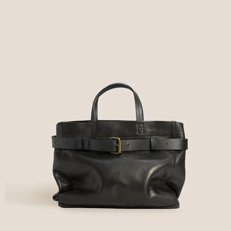 Belted Mimi - Heritage "Broken-In" Leather Black
