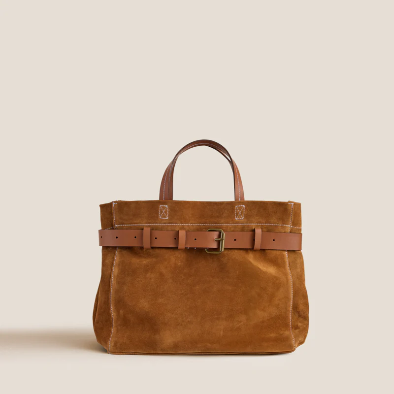 Belted Mimi - Suede Caramel