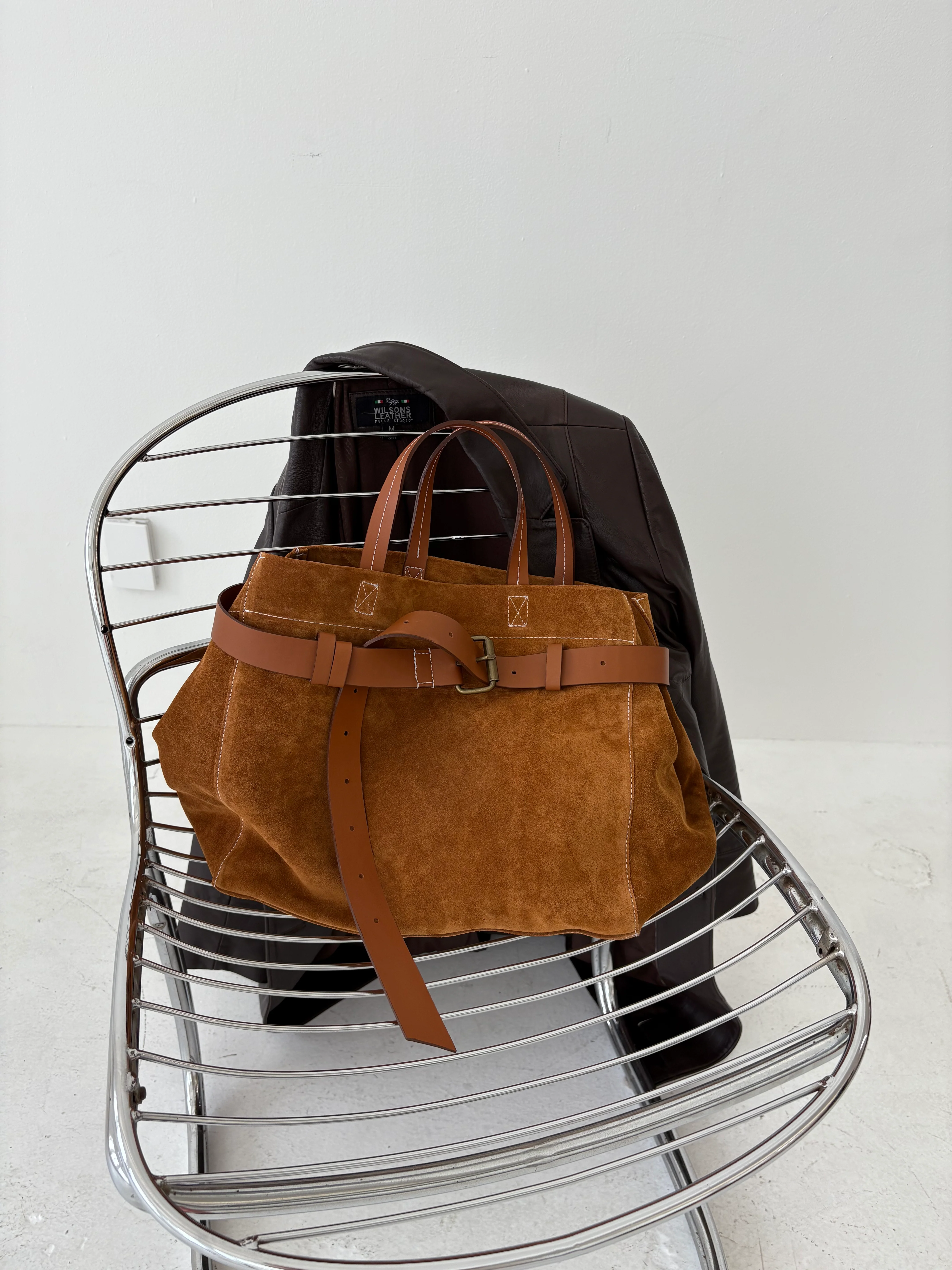 Belted Mimi - Suede Caramel - Image 3