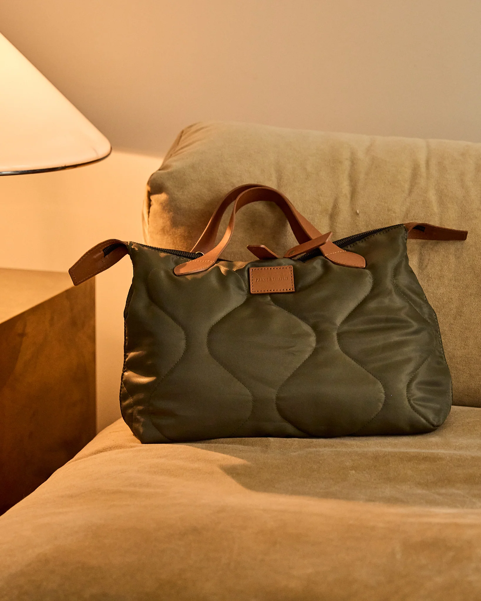 Charlie - Irene's Favorite Jacket Nylon Olive Quilted - Image 3
