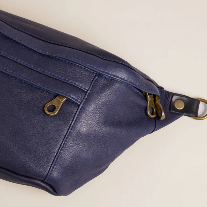 Cross Your Heart Sling -  Leather Navy - Image 4