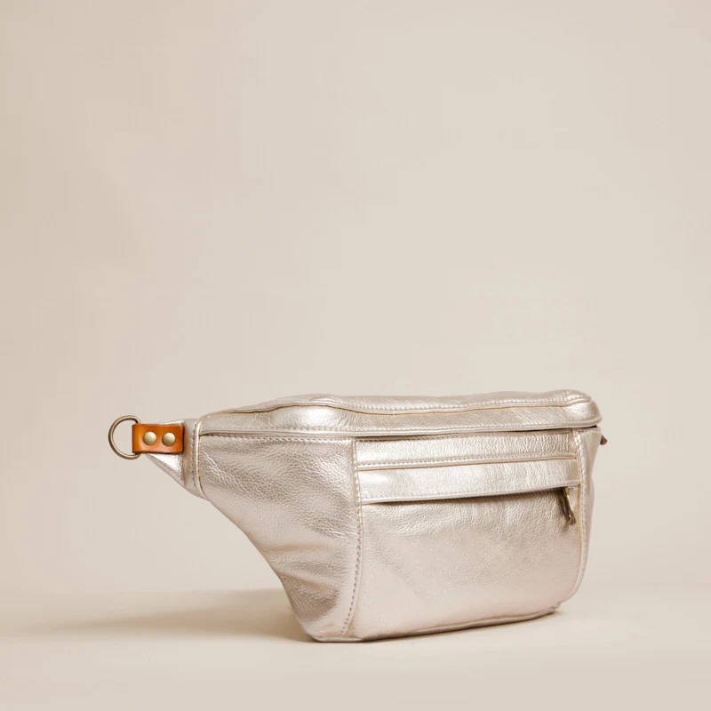 Cross Your Heart Sling - Leather Platinum - Image 3