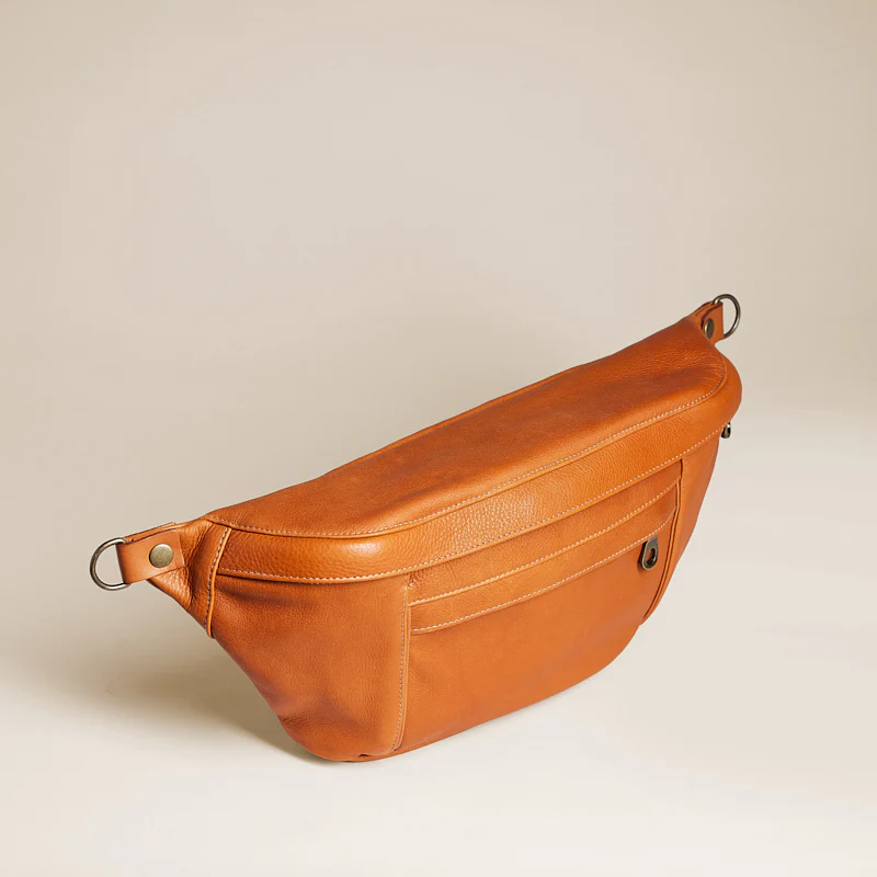 Cross Your Heart Sling - Leather British Tan - Image 3