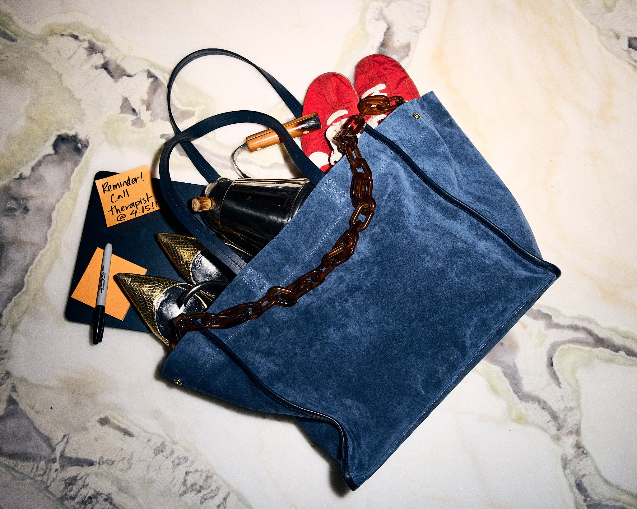 Framed Mimi - Suede Harbor Blue - Image 12