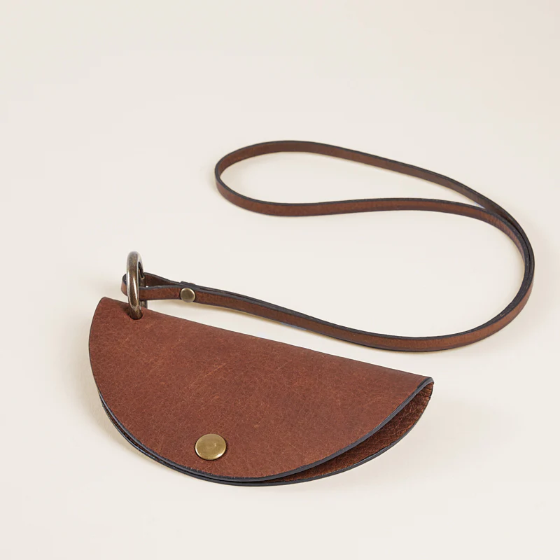 Taco Glasses Case with Lanyard - Heritage "Broken-In" Leather Espresso