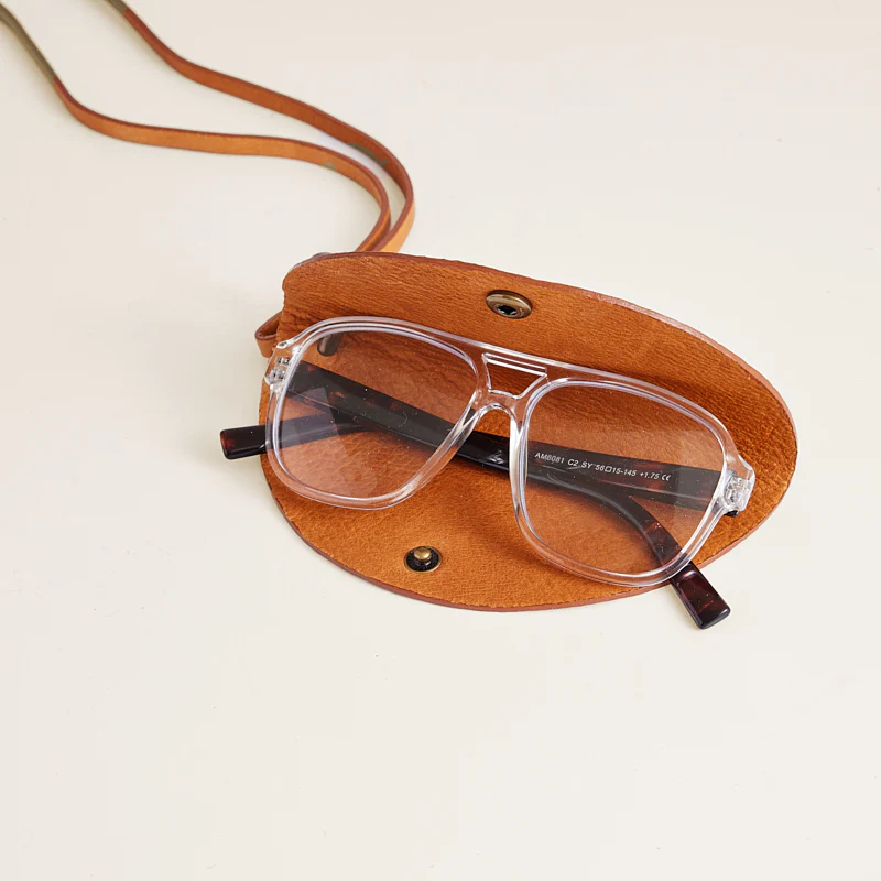 Taco Glasses Case with Lanyard - Leopard - Image 2