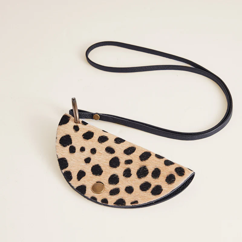 Taco Glasses Case with Lanyard - Leopard