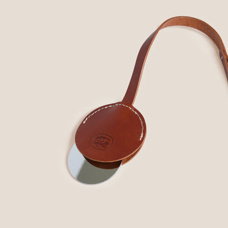 Hanging Mirror - Leather Cognac - Image 3