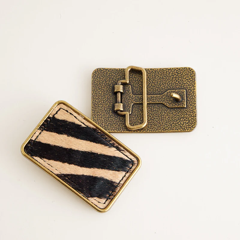 Interchangeable Belt Buckle -  Zebra - Image 2