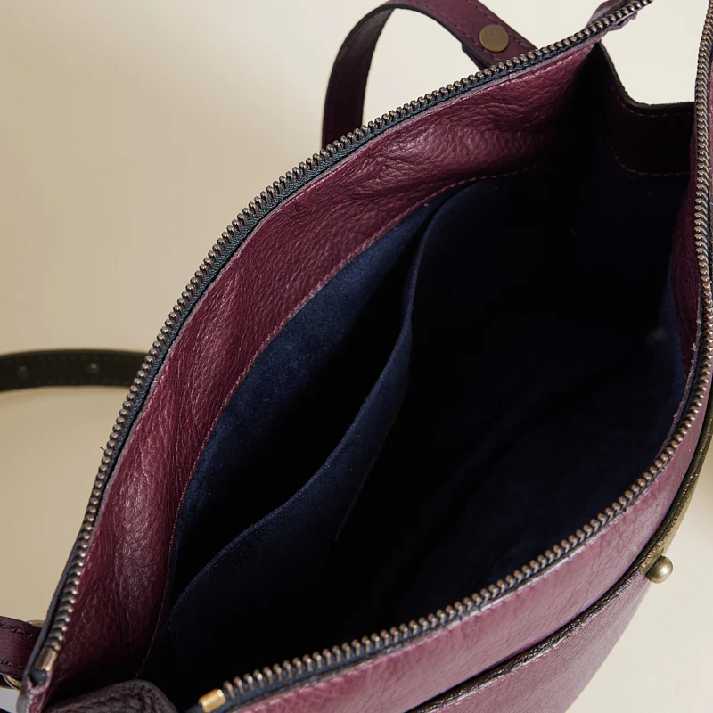 Lily Crossbody - Heritage "Broken-In" Leather Oxblood Burgundy - Image 5