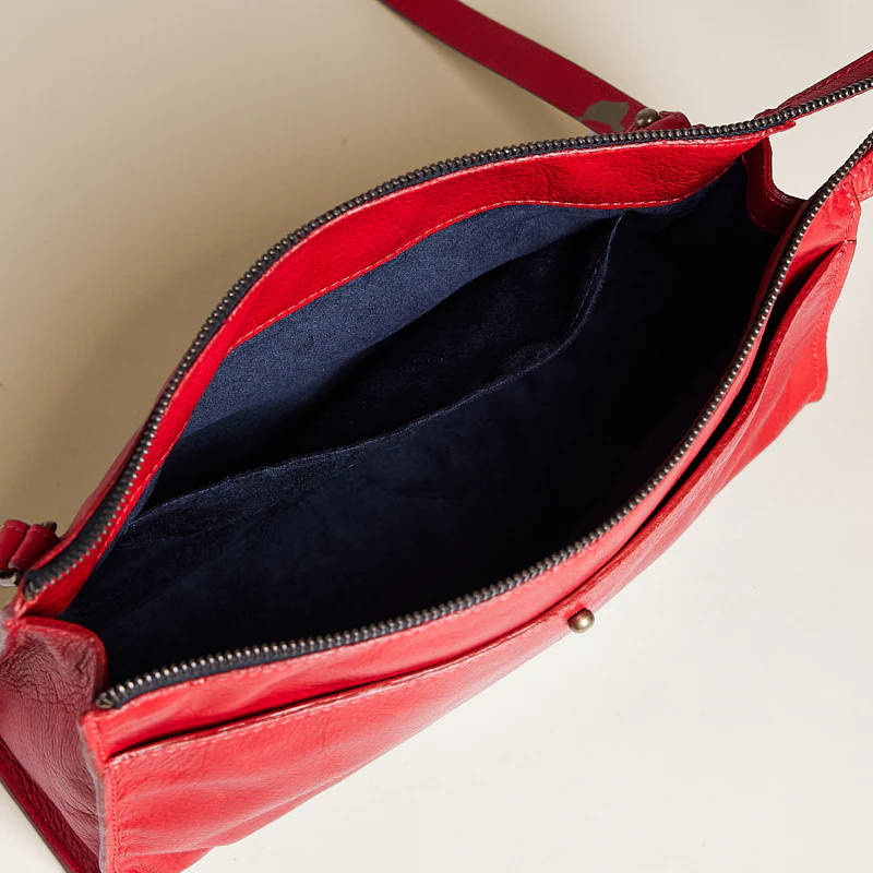 Lily Crossbody - Heritage "Broken-In" Leather Red - Image 5