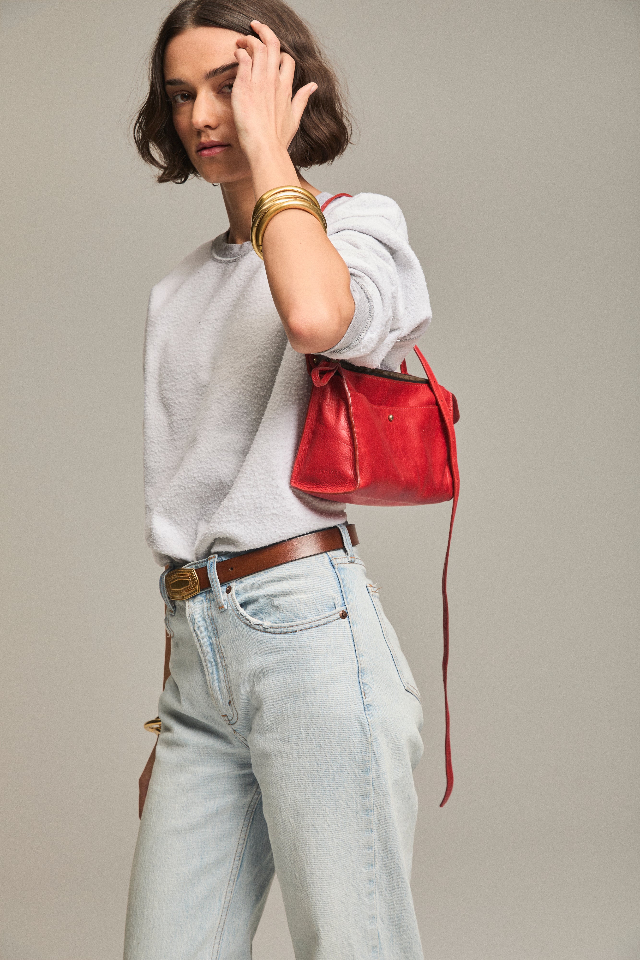 Lily Crossbody - Heritage "Broken-In" Leather Tan - Image 12