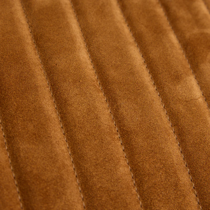 Laptop Pouch - Suede Caramel Quilted - Image 5