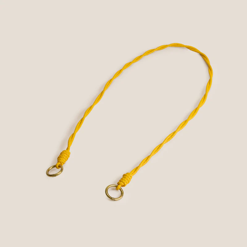 Leather Rope Crossbody Strap - Marigold