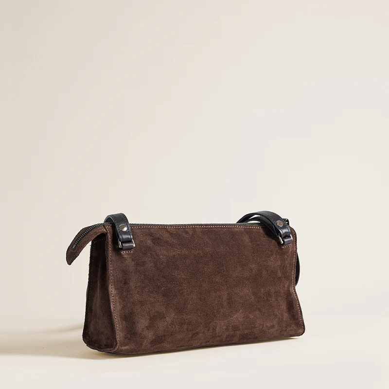 Lily Crossbody - Suede Espresso - Image 4