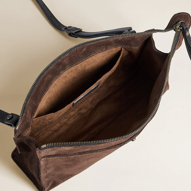 Lily Crossbody - Suede Espresso - Image 6