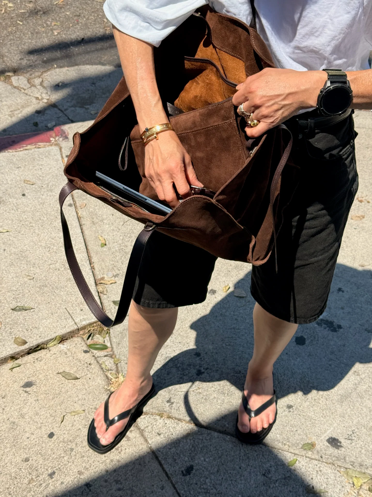 Lily Crossbody - Suede Espresso - Image 7