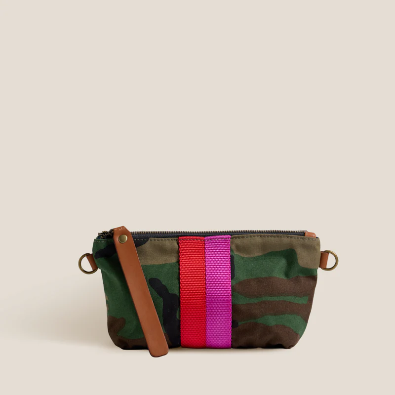 Little Buddy - Nylon Camo with Pink & Red Stripe