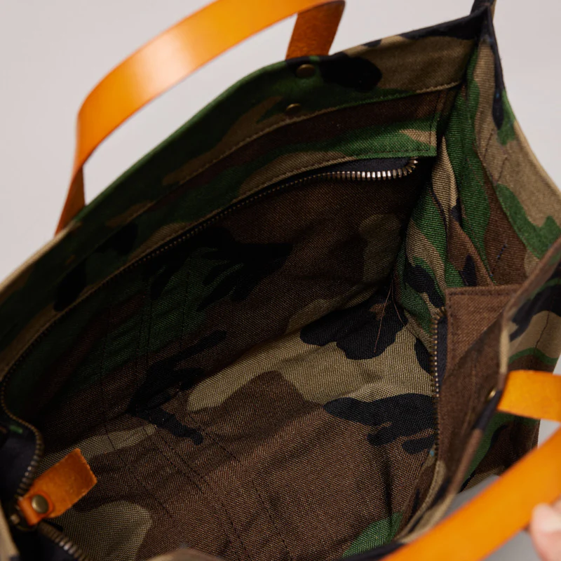 Medium Mimi - Nylon Camo with Pink & Red Stripe - Image 6