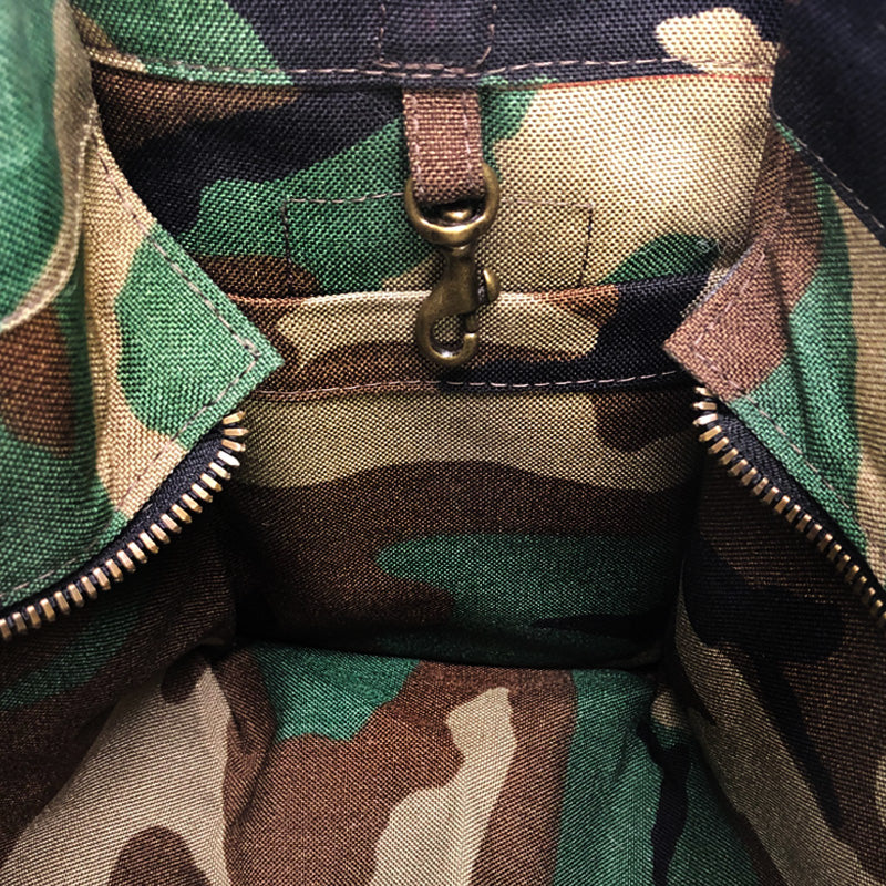 Medium Mimi - Nylon Camo with Pink & Red Stripe - Image 8