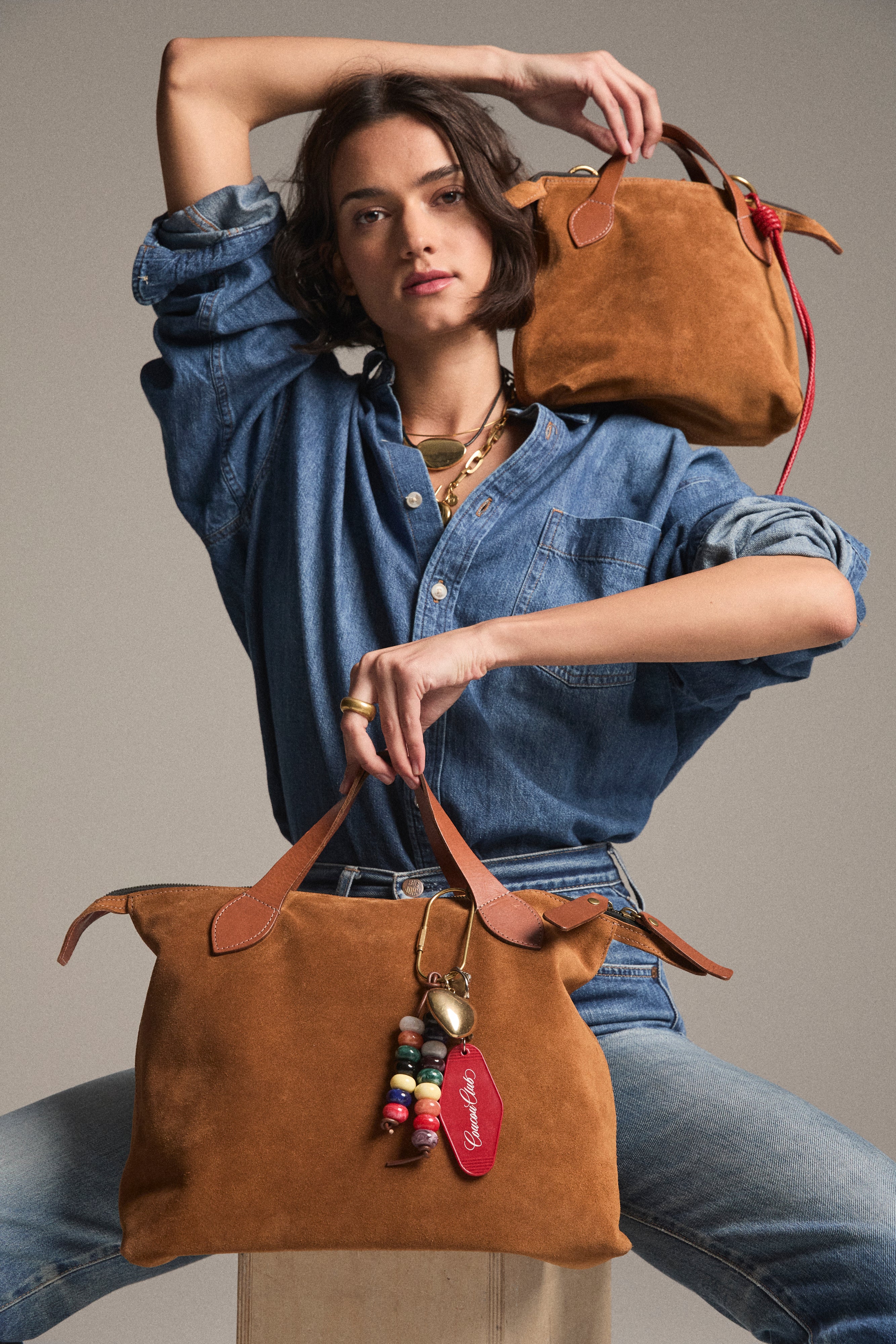 Small Charlie - Suede Caramel - Image 6