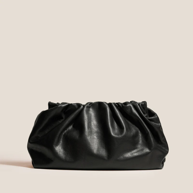 New Mochi Clutch - Heritage "Broken-In" Leather Black