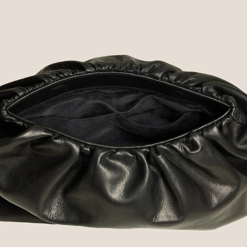 New Mochi Clutch - Heritage "Broken-In" Leather Black - Image 4