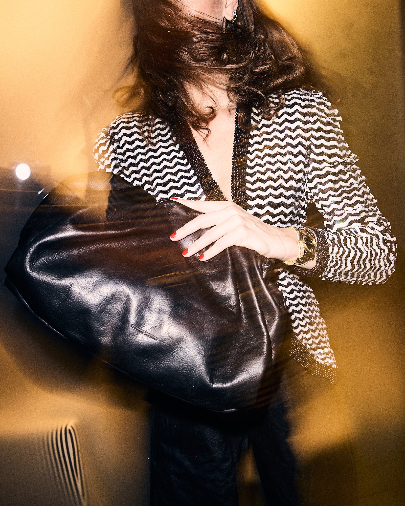 New Mochi Clutch - Heritage "Broken-In" Leather Black - Image 5