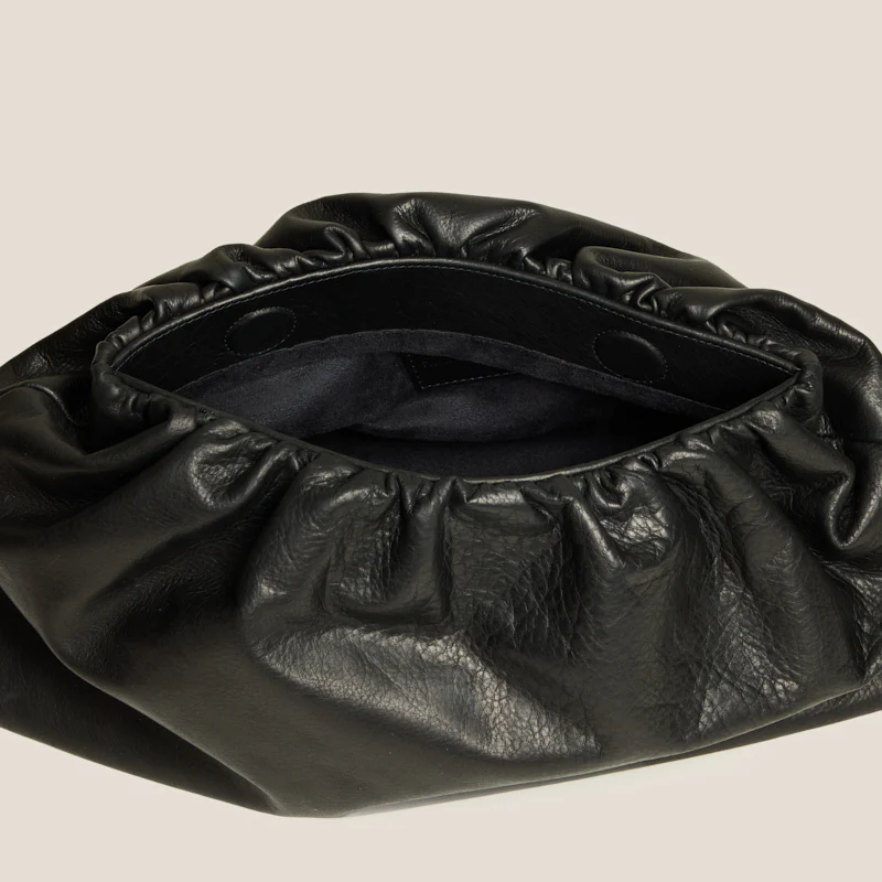 New Mochi Clutch - Heritage "Broken-In" Leather Black - Image 7