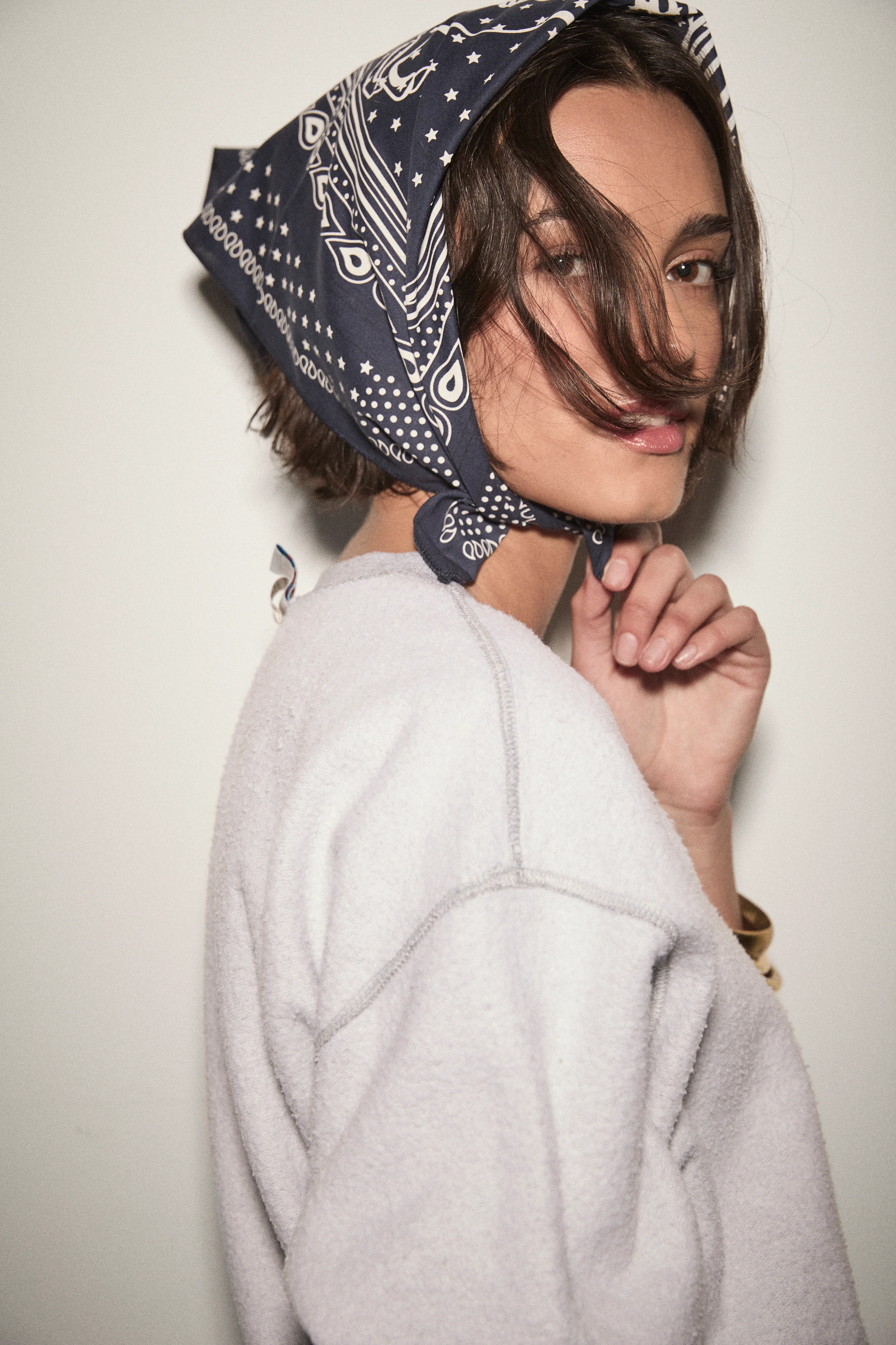 Pegasus Bandana Scarf - Navy - Image 2