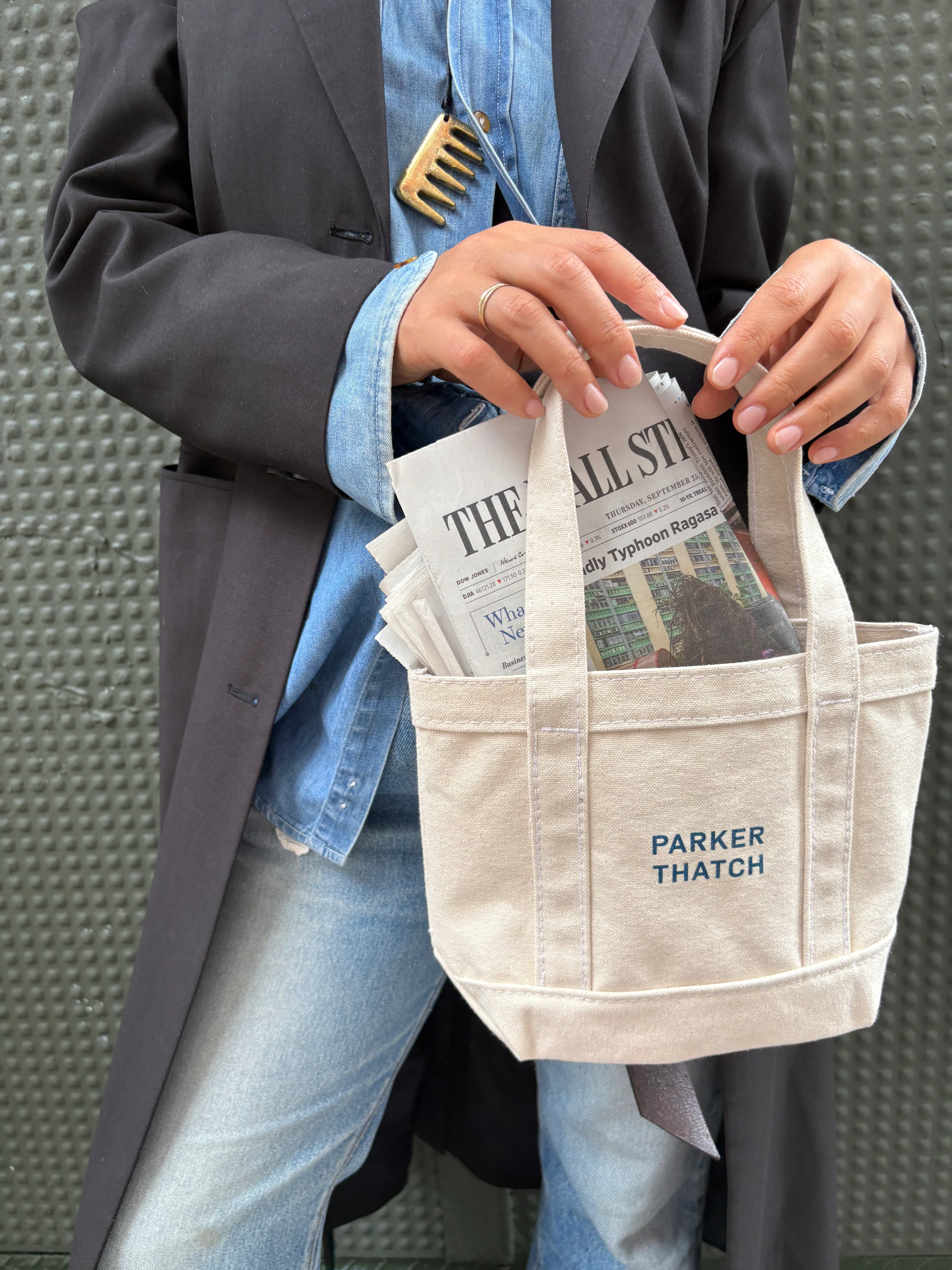 PT Mini Canvas Boat Tote - Image 3