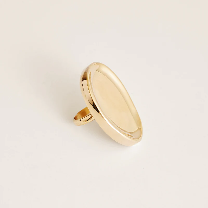 Sculptural Pebble Ring - Long - Image 3