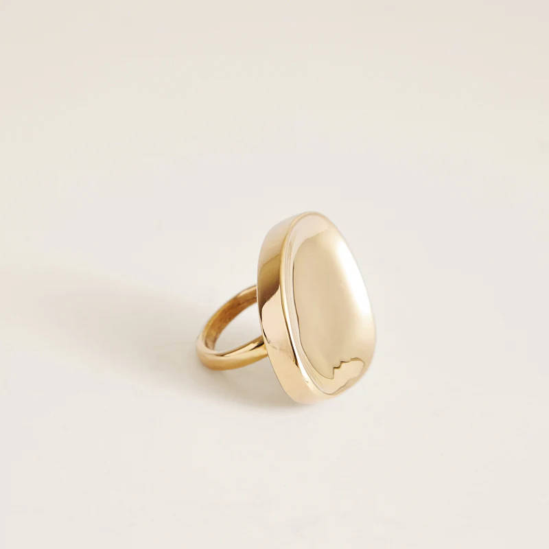 Sculptural Pebble Ring - Wide - Image 3